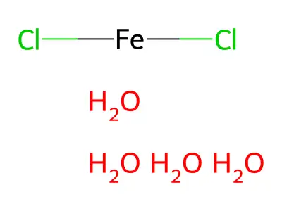 氯化亚铁四水合物 structure