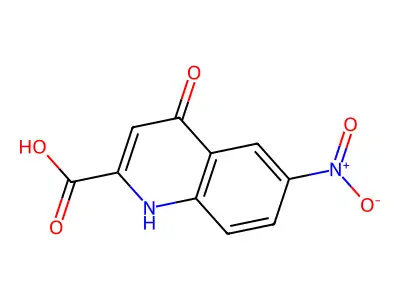 4-Hydroxy-6-nitroquinoline-2-carboxylic acid structure