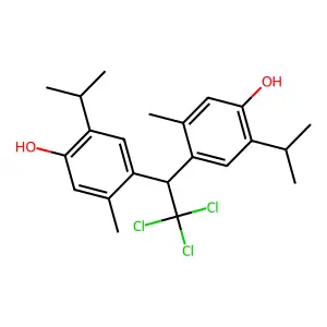 Thymol, 6,6'-(2,2,2-trichloroethylidene)di- structure