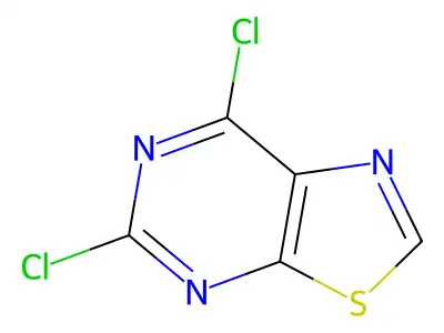 5,7-Dichlorothiazolo(5,4-d)pyrimidine structure