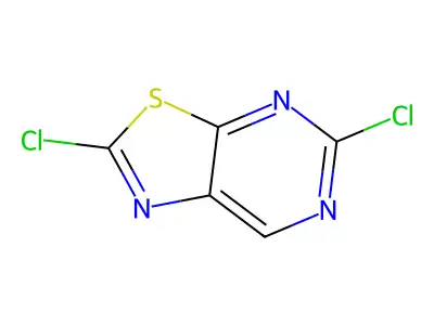 Thiazolo[5,4-d]pyrimidine, 2,5-dichloro- structure