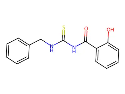 N-Salicyloyl-N-benzylthiourea structure