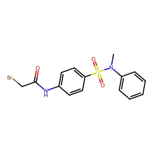 2-Bromo-N-{4-[(methylanilino)sulfonyl]-phenyl}acetamide structure