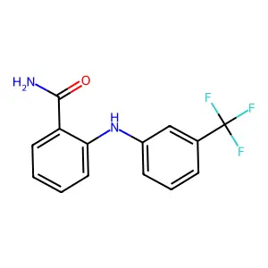 2-[3-(Trifluoromethyl)anilino]benzamide structure