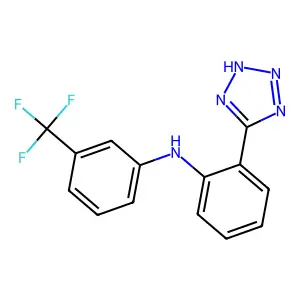 2-(1H-tetrazol-5-yl)-N-(3-(trifluoromethyl)phenyl)aniline structure