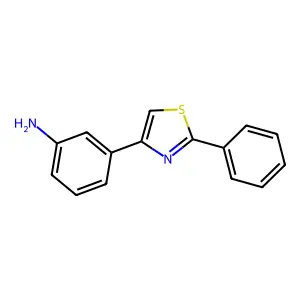 3-(2-苯基噻唑-4-基)苯胺 structure