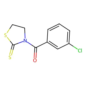 3-(3-Chlorobenzoyl)-1,3-thiazolidine-2-thione structure