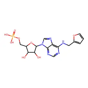 Kinetin riboside-5'-monophosphate sodium salt structure