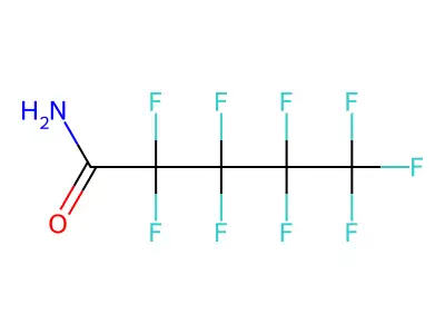 Nonafluoropentanamide structure