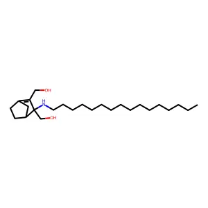 2-Hexadecylamino-2,3-bis(hydroxymethyl)norbornene structure
