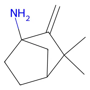 2-Methylene-3,3-dimethylbicyclo(2.2.1)heptane-1-amine structure