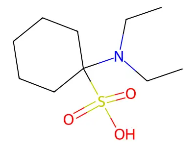 1-(Diethylamino)cyclohexane-1-sulfonic acid structure