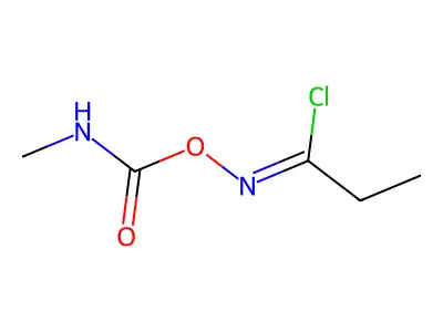 Propanimidoyl chloride,N-[[(methylamino)carbonyl]oxy]- structure