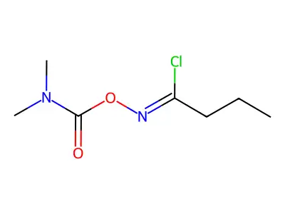 Butanimidoyl chloride,N-[[(dimethylamino)carbonyl]oxy]- structure