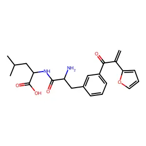 3-(2-Furylacryloyl)phenylalanylleucine structure