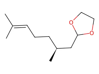 2-[(2S)-2,6-二甲基-5-庚烯-1-基]-1,3-二氧戊环 structure
