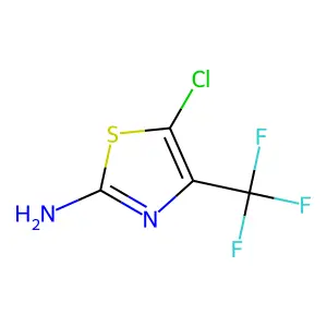 5-Chloro-4-(trifluoromethyl)-1,3-thiazol-2-amine structure