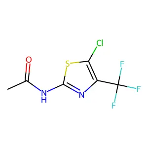 N-(5-Chloro-4-(trifluoromethyl)-1,3-thiazol-2-yl)acetamide structure