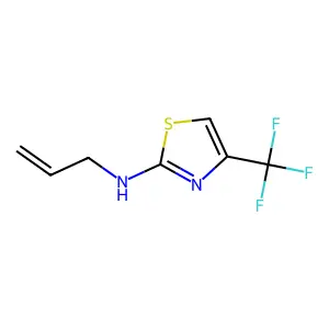 N-Prop-2-enyl-4-(trifluoromethyl)-1,3-thiazol-2-amine structure