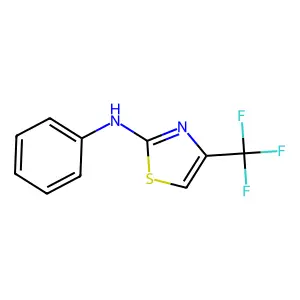 N-苯基-4-(三氟甲基)-1,3-噻唑-2-胺 structure