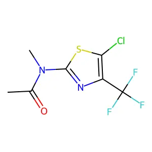 N-(5-Chloro-4-(trifluoromethyl)-1,3-thiazol-2-yl)-N-methylacetamide structure