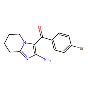 2-Amino-3(4-bromobenzoyl)-5,6,7,8-tetrahydroimidazo[1,2-a]pyridine structure