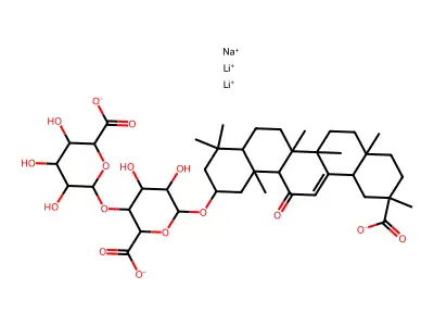 beta-glycyrrhizic acid sodium dilithium salt structure