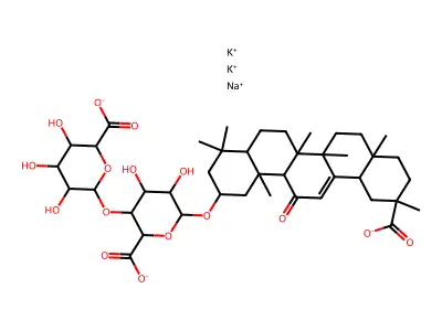 beta-glycyrrhizic acid sodium dipotassium salt structure