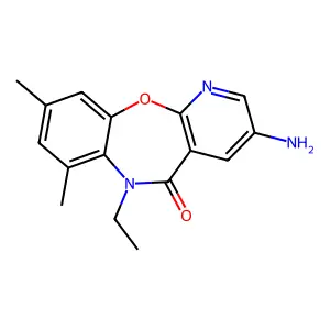 3-Amino-6-ethyl-7,9-dimethyl-pyrido(2,3-b)(1,5)benzoxazepin-5(6H)-one structure