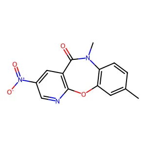 6,9-Dimethyl-3-nitro-pyrido(2,3-b)(1,5)benzoxazepin-5(6H)-one structure