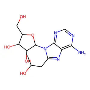8-(2-Hydroxypropyl)adenosine structure