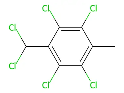 Hexachloro-p-xylene structure