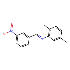N-(3-Nitrobenzylidene)-2,5-xylidine structure