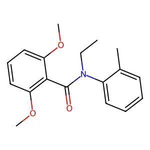 N-乙基-2,6-二甲氧基-N-(2-甲基苯基)苯甲酰胺 structure