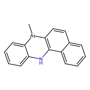 7-methyl-12H-benzo[c]phenarsazinine structure