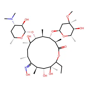 (9Z)-Erythromycin A Oxime structure