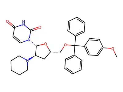 2'Pip-5'(4MeOTrityl)ddU structure