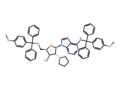 2'Pyrrol-5',N6(4MeOTrityl)dA structure