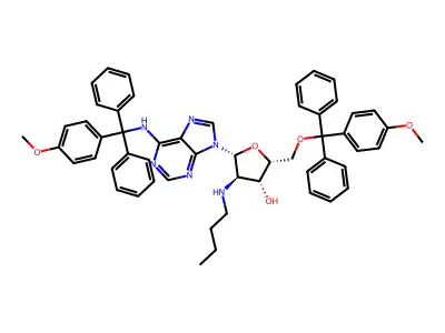 2'BuNH-5',N6(4MeOTrityl)dA structure