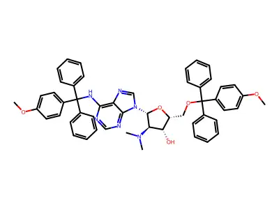 2'DiMeNH-5',N6(4MeOTrityl)dA structure