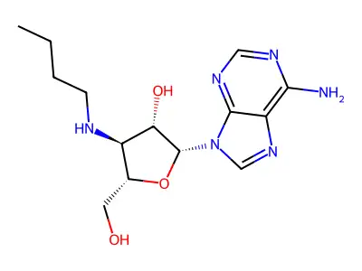 3'-(n-Butylamino)-3'-deoxyadenosine structure