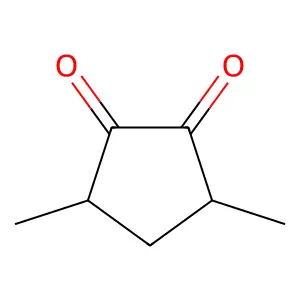 3,5-Dimethyl-1,2-cyclopentanedione structure