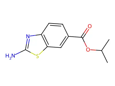 Propan-2-yl 2-amino-1,3-benzothiazole-6-carboxylate structure