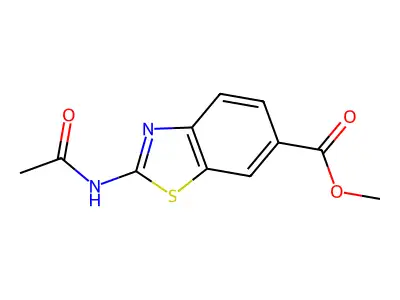 Methyl 2-(Acetylamino)-1,3-Benzothiazole-6-Carboxylate structure