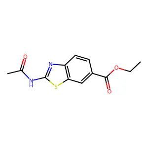 Ethyl 2-acetamido-1,3-benzothiazole-6-carboxylate structure