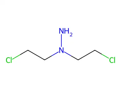 Hydrazine, 1,1-bis(2-chloroethyl)-, hydrochloride structure