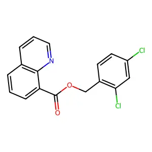 8-Quinolinecarboxylic acid, (2,4-dichlorophenyl)methyl ester structure