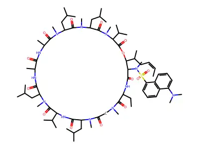 Dansylisocyclosporin A structure