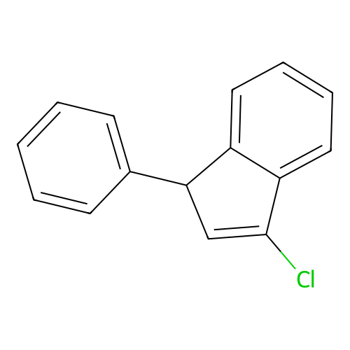3-chloro-1-phenyl-1H-indene structure