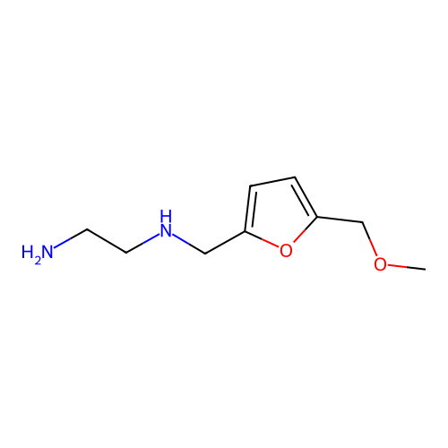 N'-[[5-(methoxymethyl)furan-2-yl]methyl]ethane-1,2-diamine structure